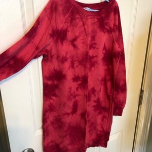 Fun Red Tye Dye Dress size 14